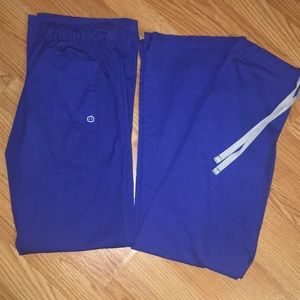 Royal blue scrub pants